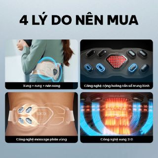 Máy Massage Lưng SKG W9 PRO (Bản Quốc tế có App)