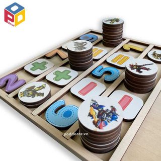 Đồ chơi giáo dục Bảnh tính bằng gỗ cho trẻ mầm non MT01