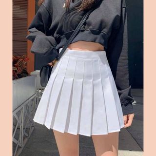 Chân Váy Xếp Ly ngắn Lazaxy Ngắn Dáng Chữ A Lưng Cao, Váy tennis ngắn có quần trong chống lộ