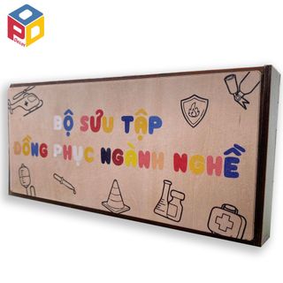 Đồ chơi lắp ghép Bộ sưu tập đồng phục bằng gỗ cho trẻ mầm non
