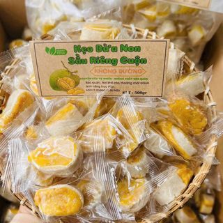 KẸO DỪA NON SẦU RIÊNG CUỘN ĐỘC ĐÁO THƠM NGON CHUẨN VỊ 500G - WINNIE HOUSE
