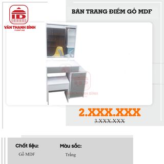 Bàn trang điểm gỗ MDF