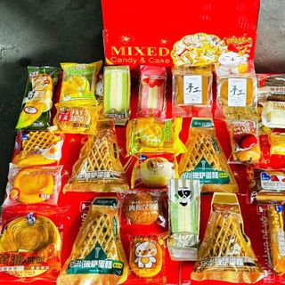 Thùng 2KG Bánh Mix Đài Loan Loại - Bánh loại 1 - Không trùng mặn ngọt có đủ