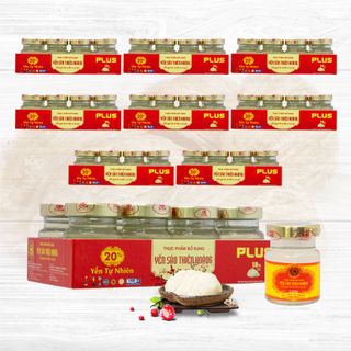 LỐC YẾN SÀO THIÊN HOÀNG 20% TỰ NHIÊN (8 LỌ/LỐC)