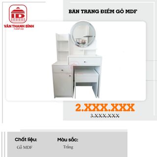 Bàn trang điểm gỗ MDF