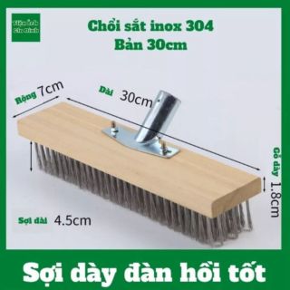 Chổi sắt chà rong rêu sân vườn , ngoài trời bể bơi đánh bay mọi vết bẩn, bàn chà không cán
