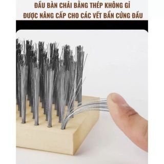 Chổi sắt chà rong rêu sân vườn , ngoài trời bể bơi đánh bay mọi vết bẩn, bàn chà không cán