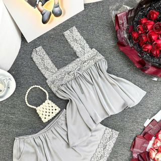 Đồ bộ đùi dây latin thiết kế phối ren