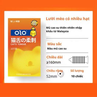 Bao cao su olo gai luỡi mèo , gai mềm lớn