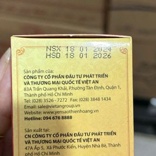 Nước Yến Thiên Hoàng Huyết Yến Đông Trùng Hạ Thảo 15%