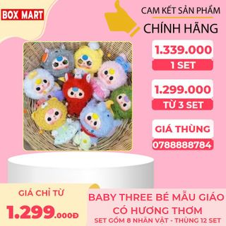 Baby Three Thỏ Mẫu Giáo xinh xắn - 1 Set ( 8 PCS)