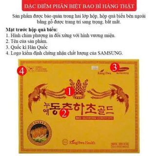 Nước đông trùng hạ thảo Hàn Quốc Kang Hwa Bio-Silkworm Cordyceps cao cấp (hộp 60 gói)