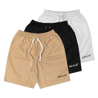 Quần Short Kaki Unisex in logo Mr Club chất liệu cao su cao thành