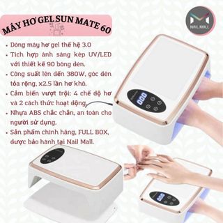 Sunmate 60 – Đèn Hơ Gel Mạnh Mẽ, Khô Nhanh, Tiện Lợi Cho Mọi Nhu Cầu Làm Nail!