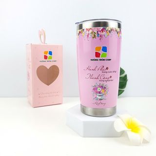 Ly Giữ Nhiệt In Hình Theo Yêu Cầu 600ml - Quà Tặng 20/10