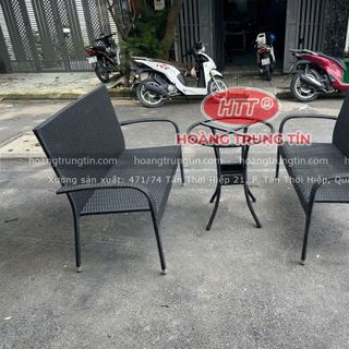 Ghế nhựa cafe thanh lý giá rẻ xưởng sản xuất bàn ghế mây nhựa cafe