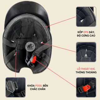 Mũ Bảo Hiểm Nửa Đầu Lưỡi Trai Labubu, Capybara Varohelmet xưởng sản xuất, nhập sỉ, bán buôn