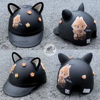 Mũ Bảo Hiểm Nửa Đầu Lưỡi Trai Labubu, Capybara Varohelmet xưởng sản xuất, nhập sỉ, bán buôn