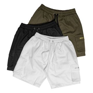 Quần Short Kaki túi hộp in logo Mr CLuB chất liệu cao su cao thành