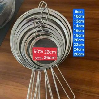 Rây Lọc Bột, Cháo Bằng Inox 18cm