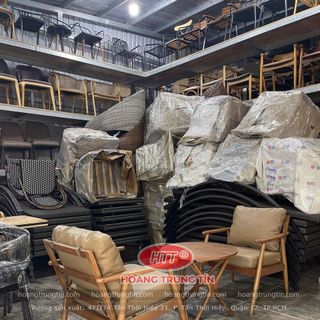 Sofa gổ nệm cafe giá rẻ sofa chân tiện