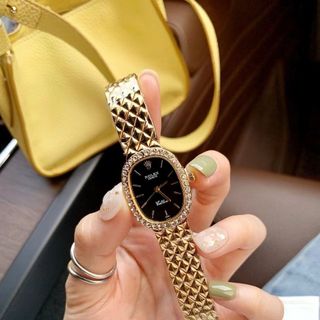 ĐỒNG HỒ NỮ THỜI TRANG RÔ LE MẶT CHỮ NHẬT VIỀN HỘT 2