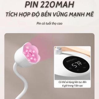 Đèn Hơ Mini AMDMG M43 – Thiết Kế Đóa Hoa Độc Đáo Dễ Uốn Cong, Khô Nhanh Mọi Loại Gel!