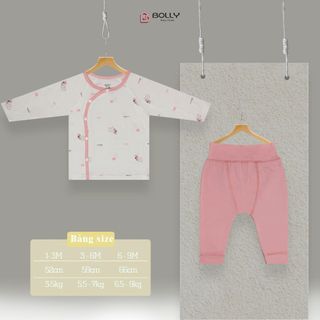 Bộ Bolly cạp cao quần màu áo in hình - mã mới