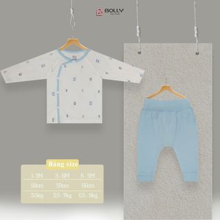 Bộ Bolly cạp cao quần màu áo in hình - mã mới
