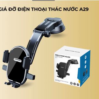 ￼Giá đỡ điện thoại A29, Giá kẹp điện thoại trên ô tô hình thác nước xoay 360 độ gắn taplo, gắn kính ô tô siêu chắc chắn giá sỉ