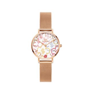 ĐỒNG HỒ NỮ CAO CẤP D.W RICH FLOWER DÂY LƯỚI MẶT TRÒN LIMITED 2