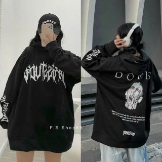 Áo khoác in chữ DORIS unisex,chất nỉ mịn mát freesize dưới 70kg