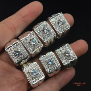 NHÂN BẠC NAM ĐÁ CAO CẤP VIP