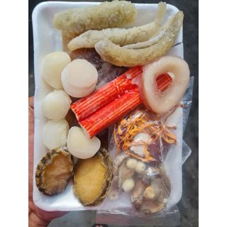 Set soup Bào ngư hải sâm sốt hoàng kim 350g-400g (giao tphcm)