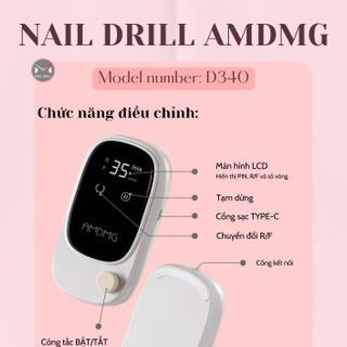 AMDMG D340 – Máy Mài Móng Hiệu Suất Cao, Thiết Kế Đẹp Mắt!