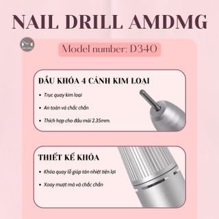 AMDMG D340 – Máy Mài Móng Hiệu Suất Cao, Thiết Kế Đẹp Mắt!
