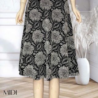 Đầm maxi trung niên dự tiệc sang trọng vải kim tuyến nhũ kim sa tặng mẹ co giãn tốt bigsize 80kg M445
