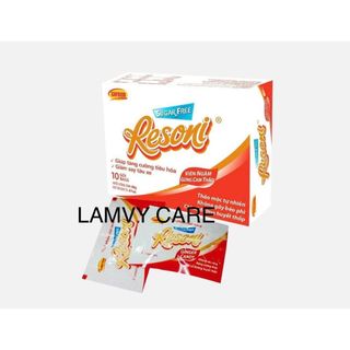 Viên ngậm gừng cam thảo Resoni (không đường) hộp 46g/10 túi nhỏ