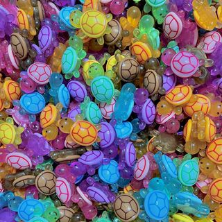 Charm RÙA phát sáng - Đồ chơi dạ quang chất liệu nhựa 4,5cm