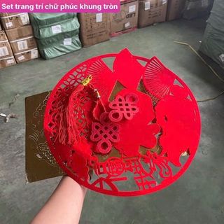 Set trang trí chữu phúc khung tròn ( thùng 260c)