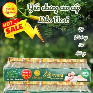 Yến sào Like Nest khay 10 hũ