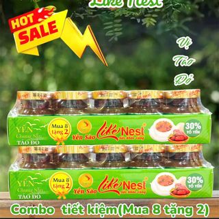 Yến sào Like Nest khay 10 hũ