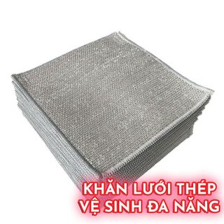 HANPU SHOP Khăn cước lưới rửa chén rửa trái cây 20x20cm