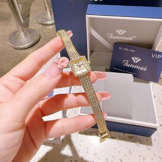 ĐỒNG HỒ NỮ CHÍNH HÃNG FUNMEI F2108 MẶT VUÔNG MINI DÂY LƯỚI THÉP ĐI KÈM TEM KÍCH HOẠT ĐIỆN TỬ BẢO HÀNH CHÍNH HÃNG 3