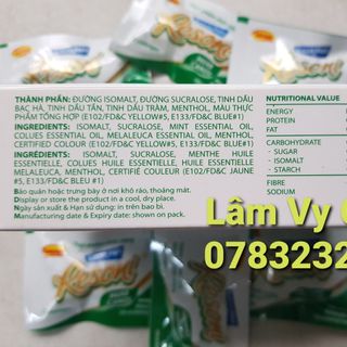 Viên ngậm THẢO DƯỢC Resoni không đường (hộp 46g/10 túi nhỏ)