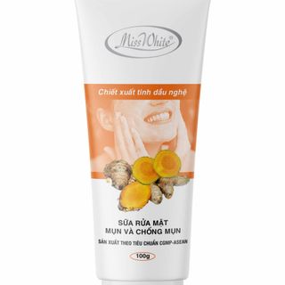 SỬA RỬA MẶT MỤN MissWhite 100g CTY TIGONE