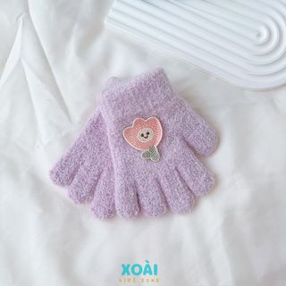 Găng Tay Len Thú Cưng Dễ Thương Cho Bé Từ 1 Đến 3 Tuổi Dày Dặn Ấm Áp - GT006