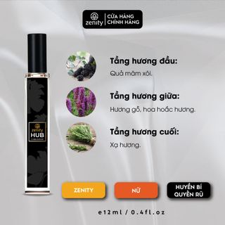 Nước Hoa Zenity Tinh Dầu Hương HUB | Chai Xịt 12ml | Lưu Hương 12h
