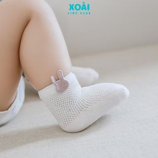 Set 3 Đôi Tất Chất Liệu Lưới Cotton Thoáng Khí Đủ Size Cho Bé Từ 6 Tháng Đến 3 Tuổi - TA006