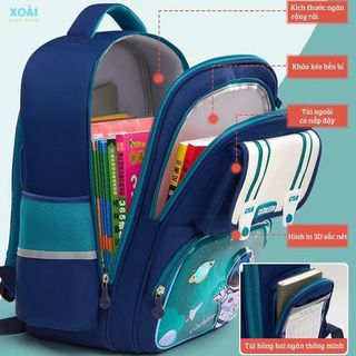 Balo Kuromi và Phi Hành Gia Cho Bé Từ Lớp 1 Đến Lớp 5, Chất Liệu Vải Chống Nước, Đệm Lưng Chống Gù Êm Ái - BL046